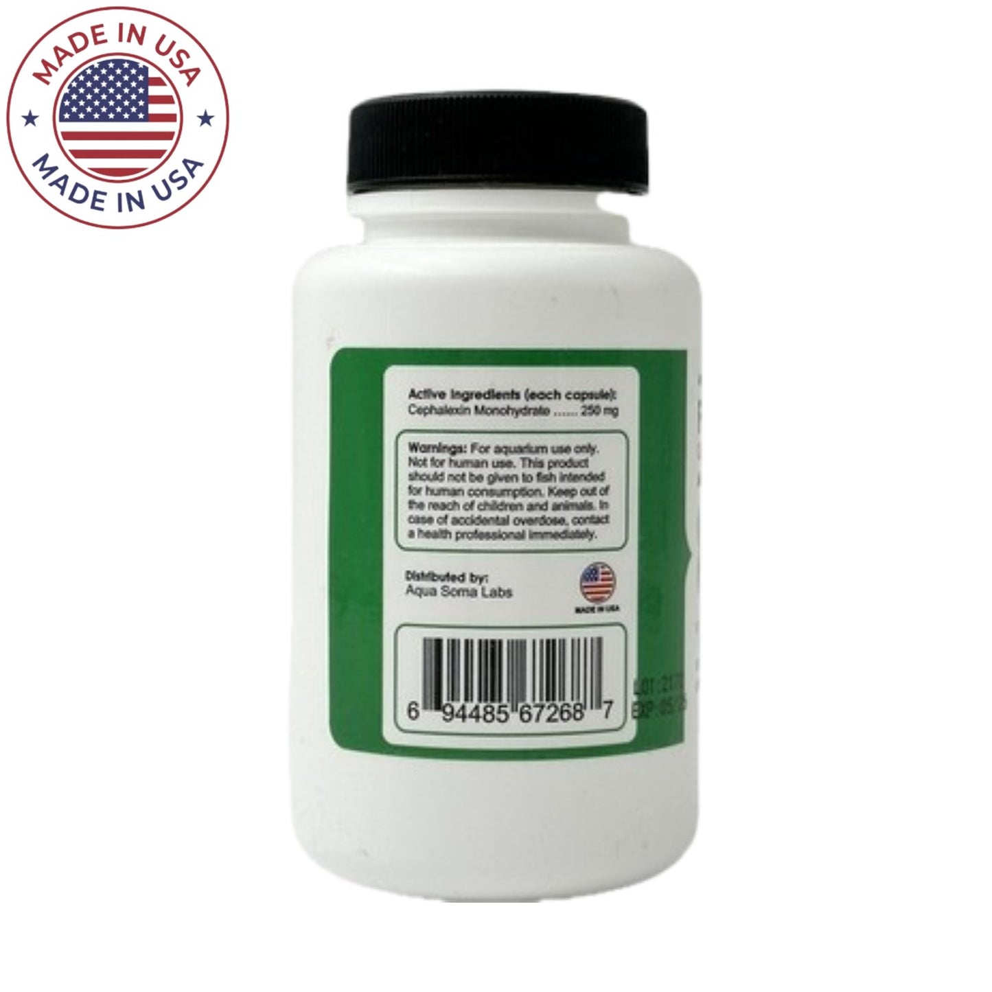 Thomas Labs Fish Flex - Cephalexin/Keflex 250 mg Capsules (100 Count) - 2 Pack