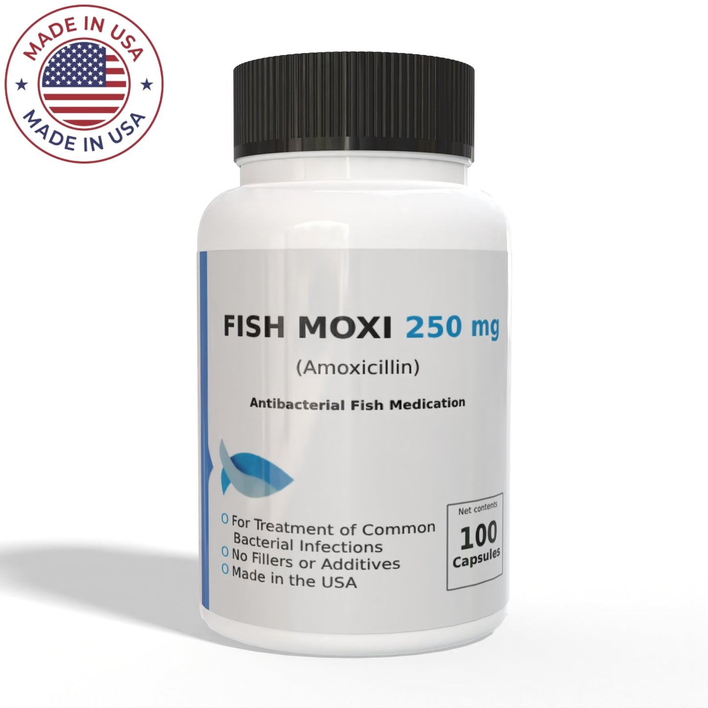 Thomas Labs Fish Mox Amoxicillin 250mg 200 Capsules