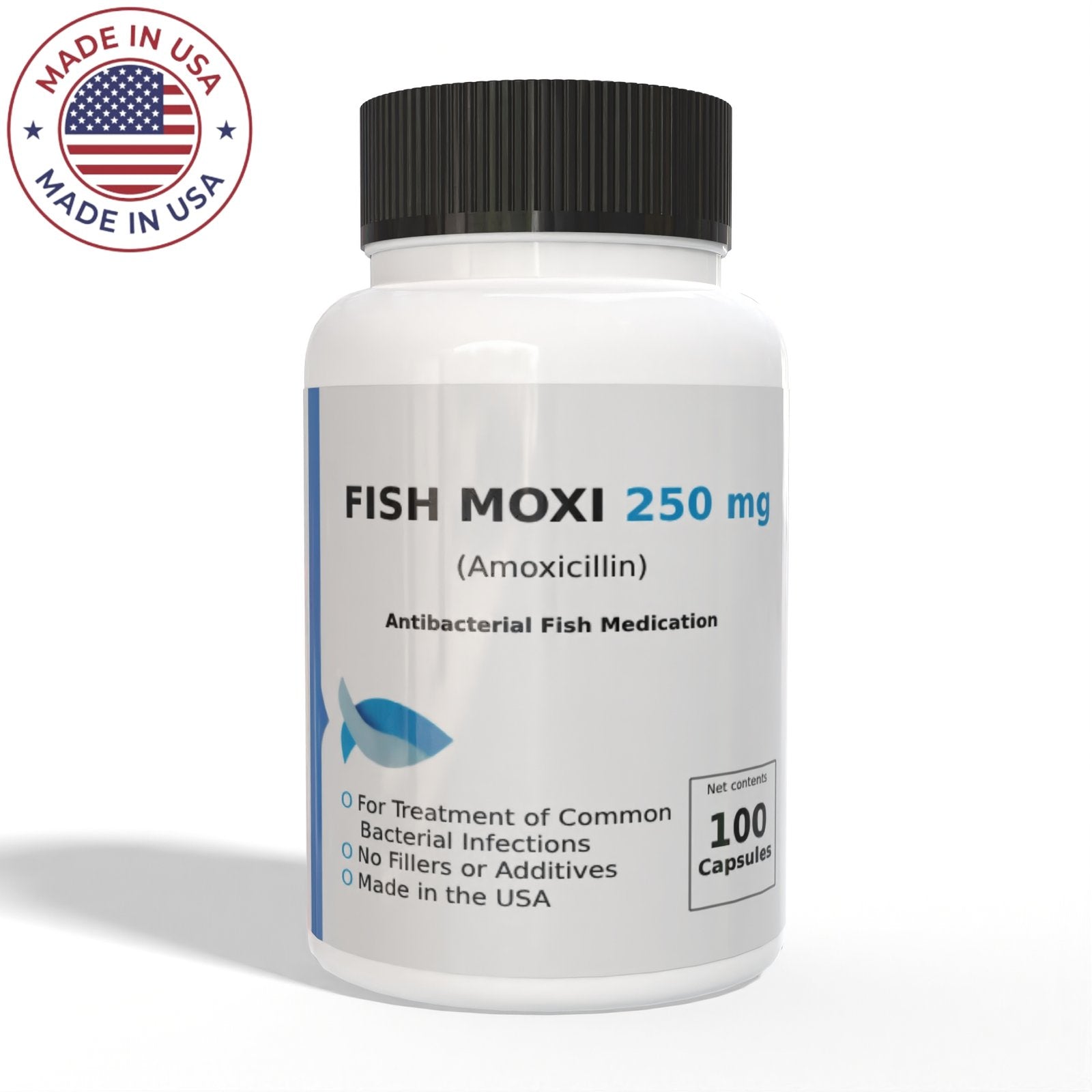 Thomas Labs Fish Mox Amoxicillin 250mg 200 Capsules