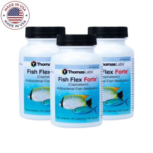 Thomas Labs Fish Flex - Cephalexin/Keflex 250 mg Capsules (100 Count) - 3 Pack