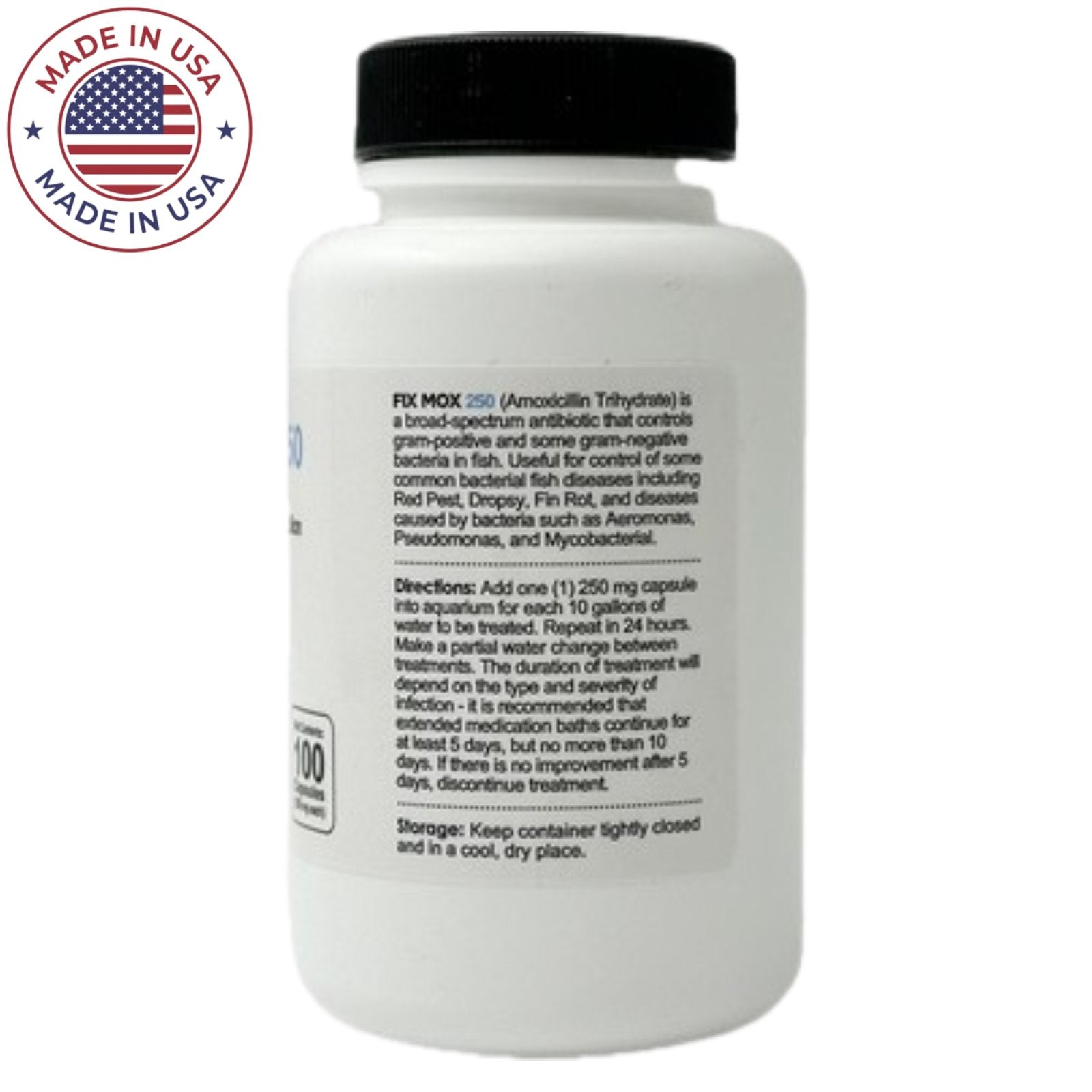 Thomas Labs Fish Mox Amoxicillin 250mg 200 Capsules