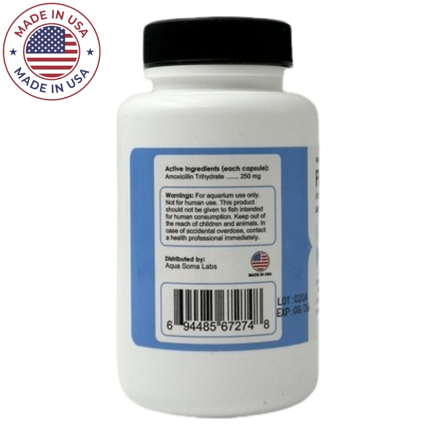 Thomas Labs Fish Mox Amoxicillin 250mg 200 Capsules