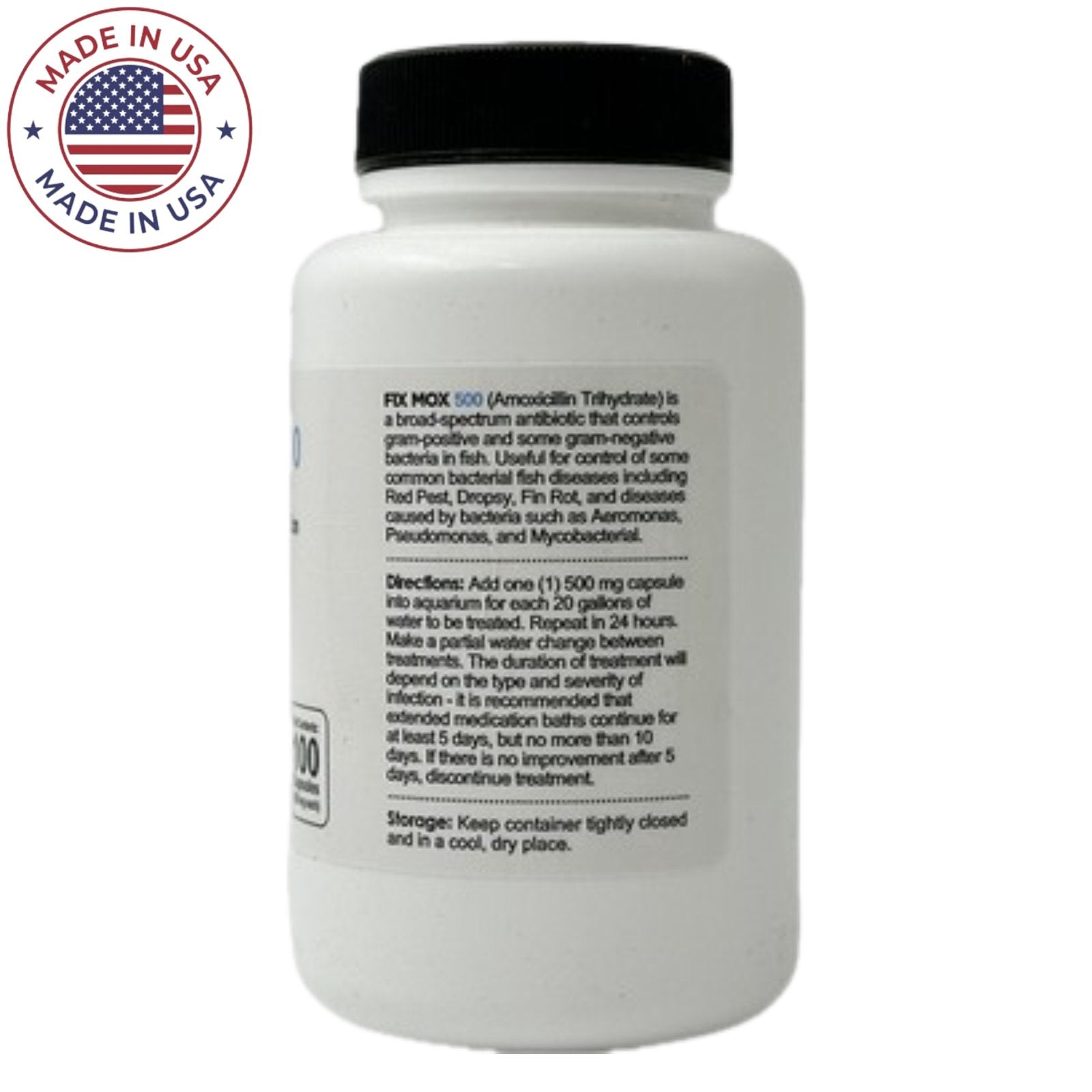 Fish Mox Forte (Amoxicillin) 500mg 100 ct